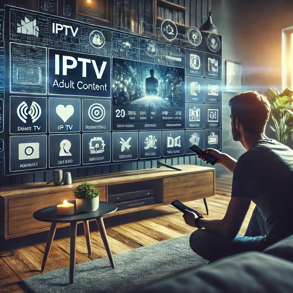 User taking safety measures with VPN while streaming IPTV.